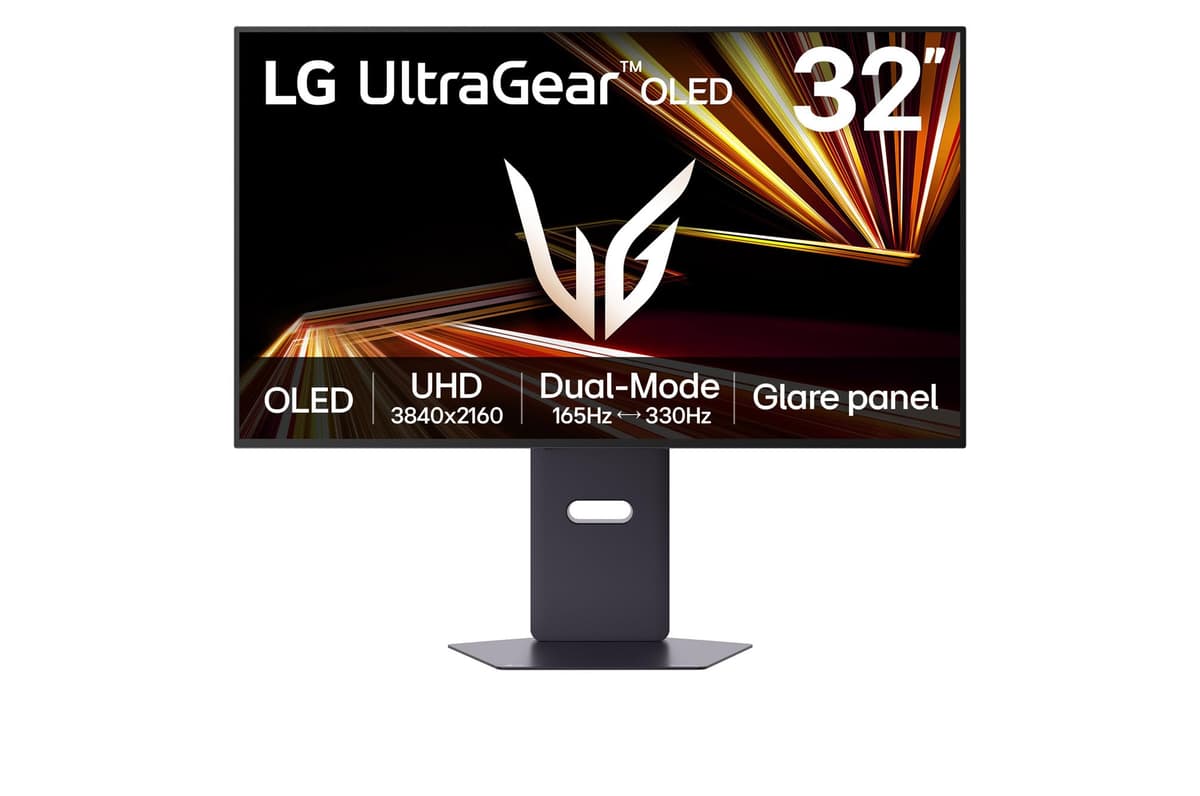 LG 32GX850A-B 32" UltraGear 4K UHD OLED Gaming Monitor - Dual-Mode 165Hz/330Hz 32GX850A-B.AUS