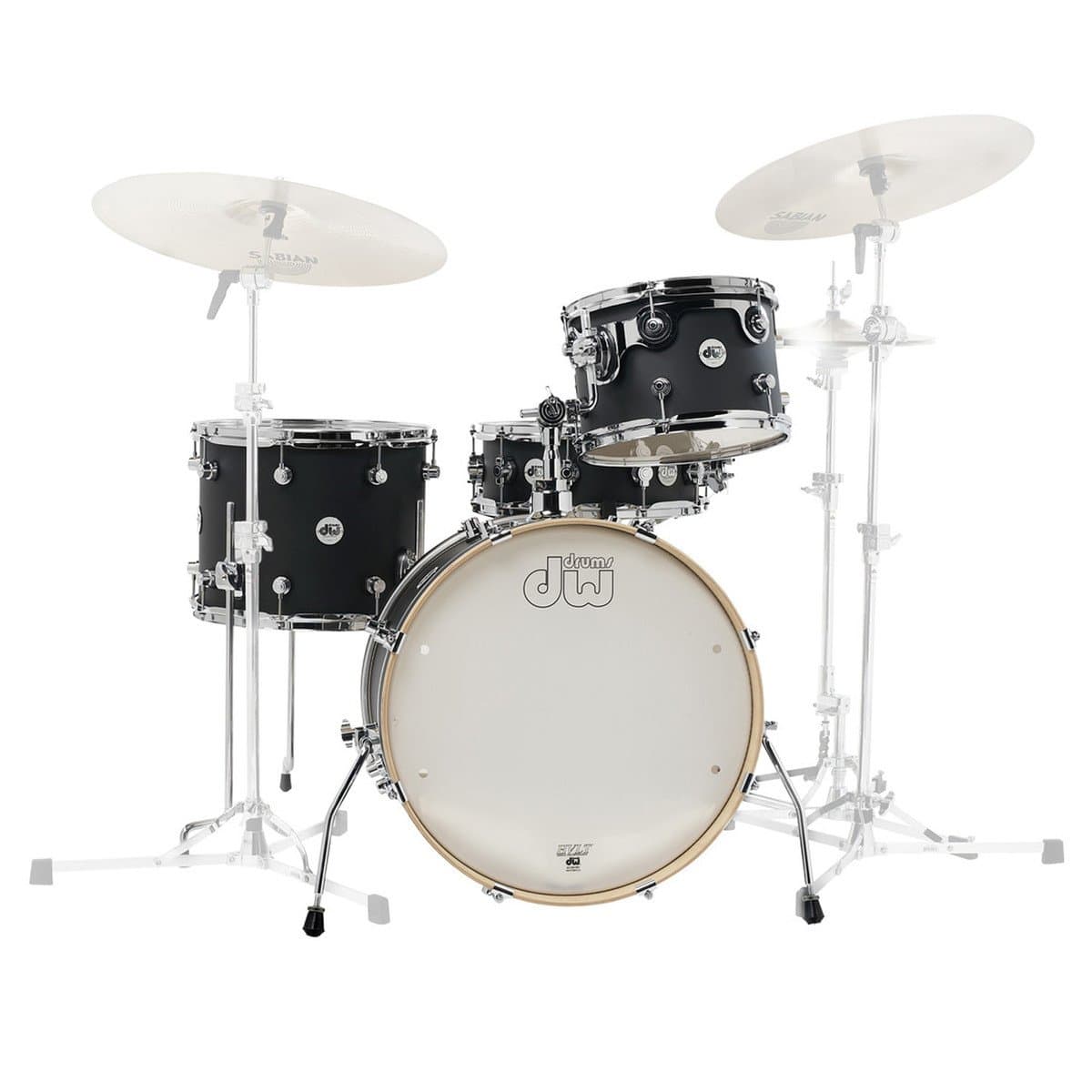 Drum Workshop Design Series DDLM2004BL - Kit Frequent Flyer, Negro