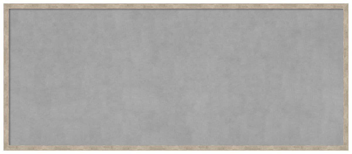 Amanti Art Magnetic Board enmarcada Imprint Light Pewter 21 x 49 pulgadas 28588291119