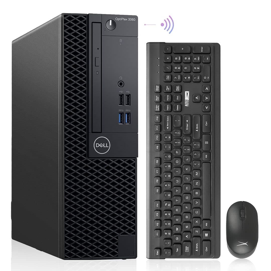 Dell OptiPlex 3060 Desktop Computadoras Windows 11 Pro, Hexa Core i7-8700 Hasta 4.60GHz, 32GB DDR4, 512GB M.2 NVMe SSD, 1TB HDD, AX210 WiFi 6E Integrado, PC Factor de Forma Pequeña, Negro (Reacondicionado)