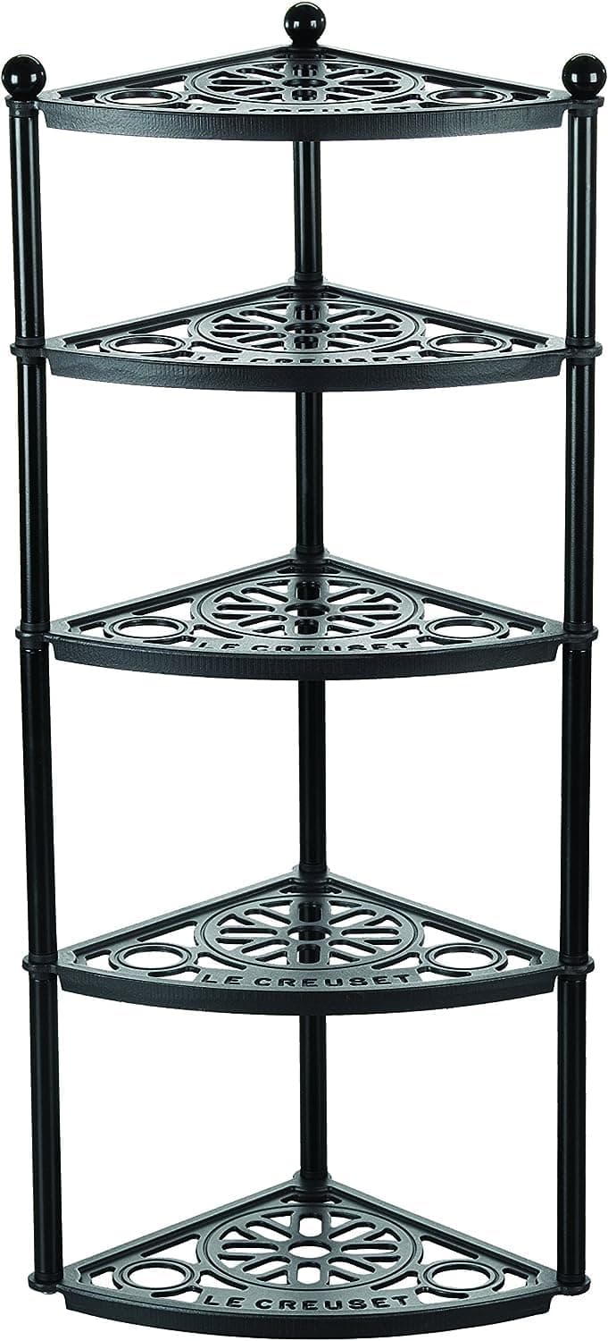 Le Creuset Soporte triangular para utensilios de cocina de hierro fundido de 5 niveles L00ET-0020