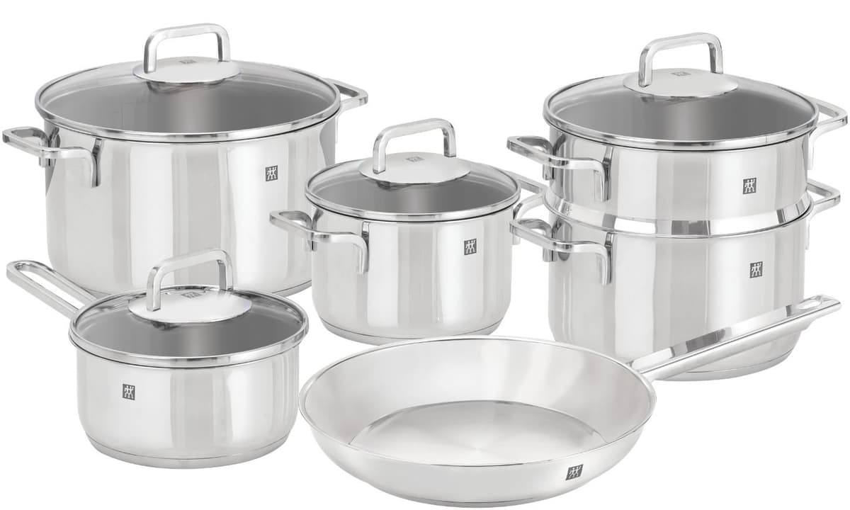 ZWILLING Quadro Juego de ollas 10 piezas 18/10 acero inoxidable 65060-001