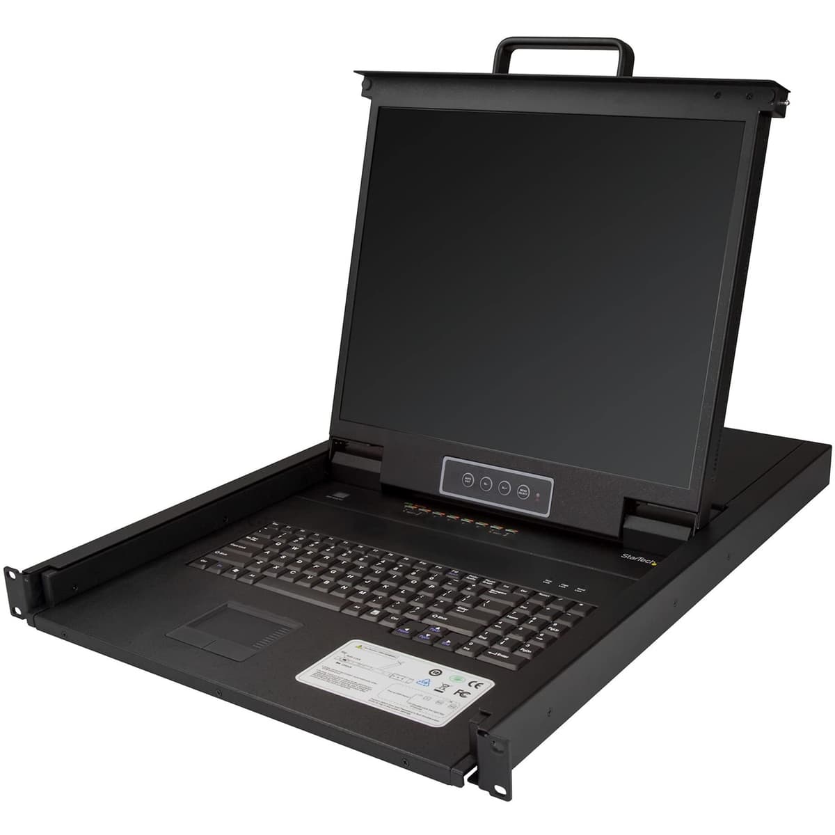 StarTech RKCONS1908K - Consola KVM rack 1U de 8 puertos con LCD 19" y OSD
