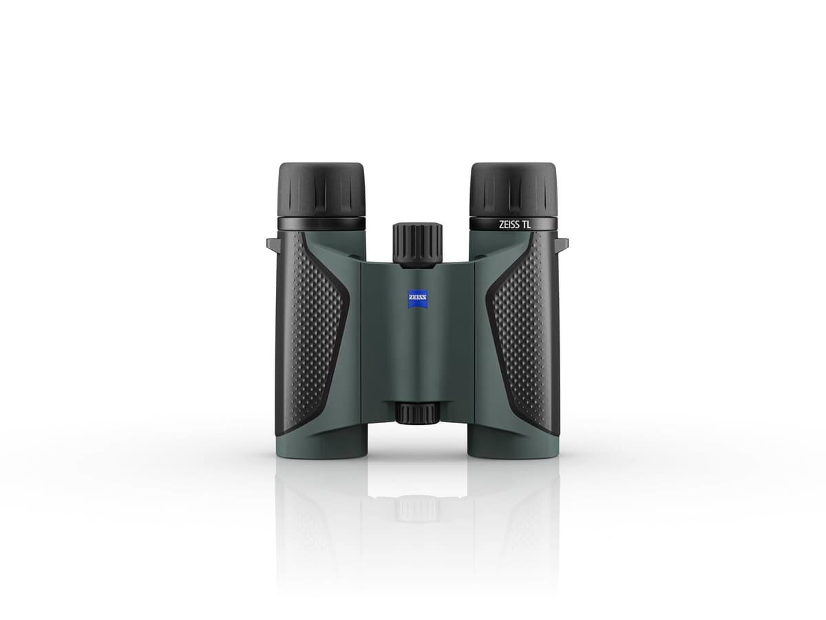 ZEISS Terra TL 10x25 Binoculares de Bolsillo Compactos, Impermeables y de Enfoque Rápido con Cristal Tratado para Claridad Óptima en Todas las Condiciones Climáticas para Observación de Aves, Caza y Turismo, Verde Oscuro 522505-9923-000