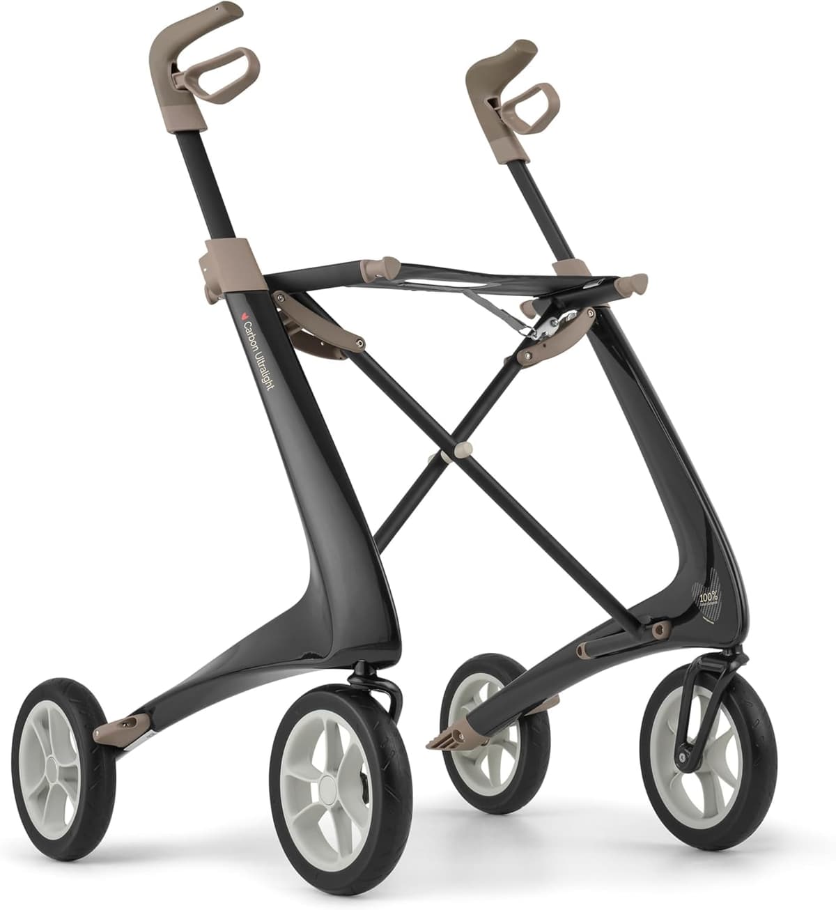 byACRE Rollator ultraligero de carbono 10.6 lbs con asiento y 4 ruedas - Foldable 5713504001644