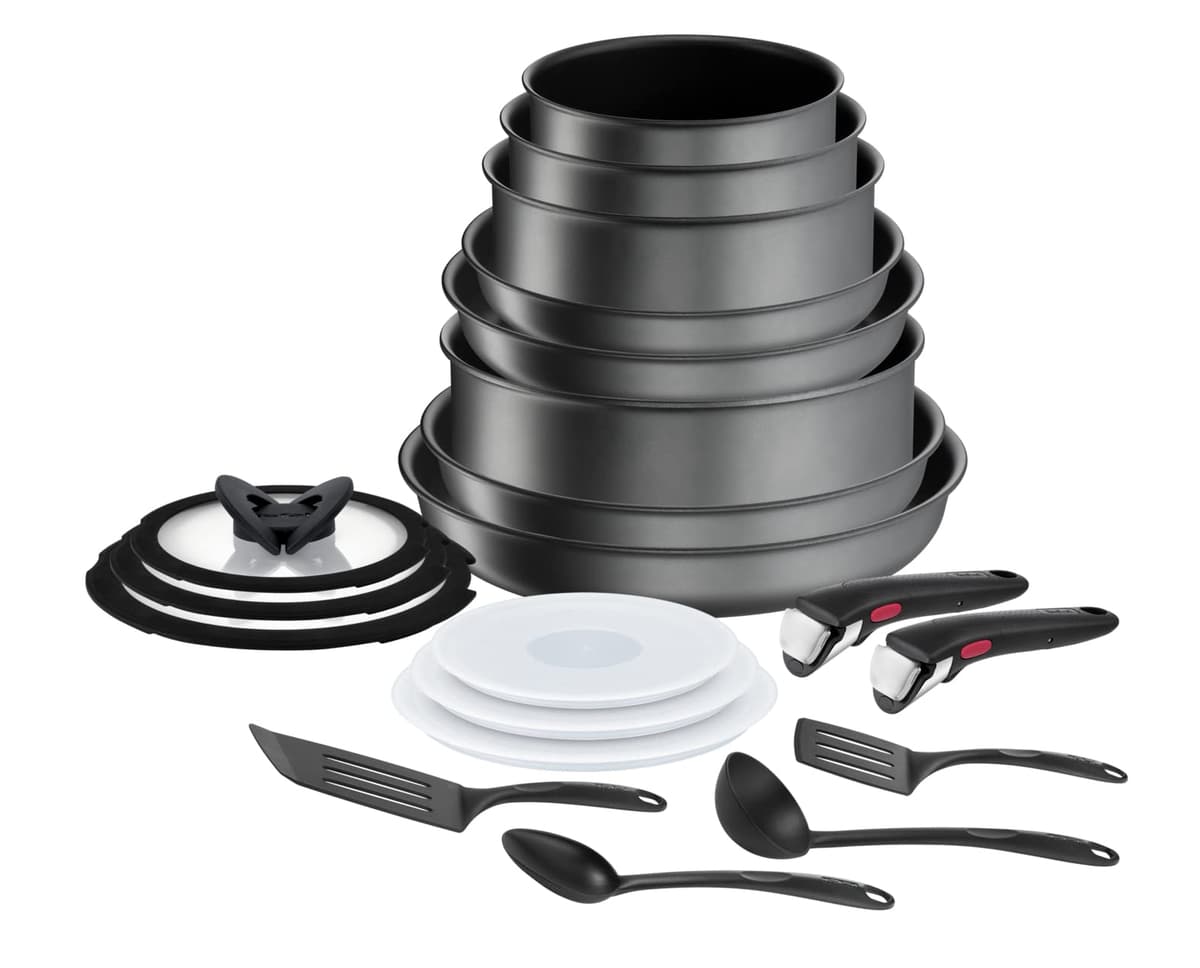 T-fal Tefal Ingenio Daily Chef ON Set de Ollas y Sartenes 20 piezas L7619402