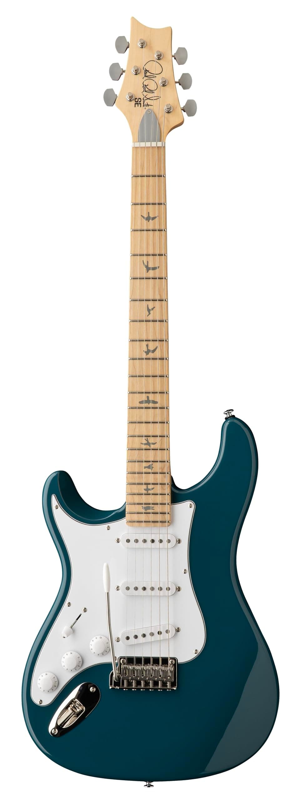 PRS SE Silver Sky Maple Board Lefty, Nylon Blue 116261::6J: