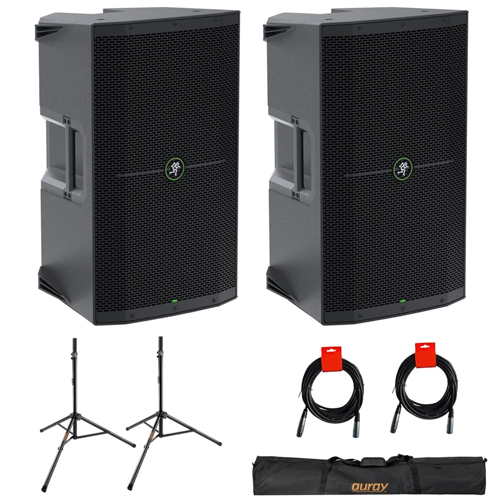 Mackie Thump212XT Par 1400W 12" PA activo con DSP y Bluetooth, bundle con stands y cables