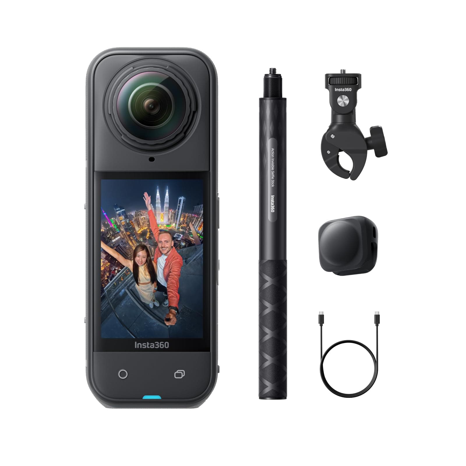 Insta360 X5 Motorcycle Bundle - Cámara 360° 8K con accesorios para moto CINSAAHA-M