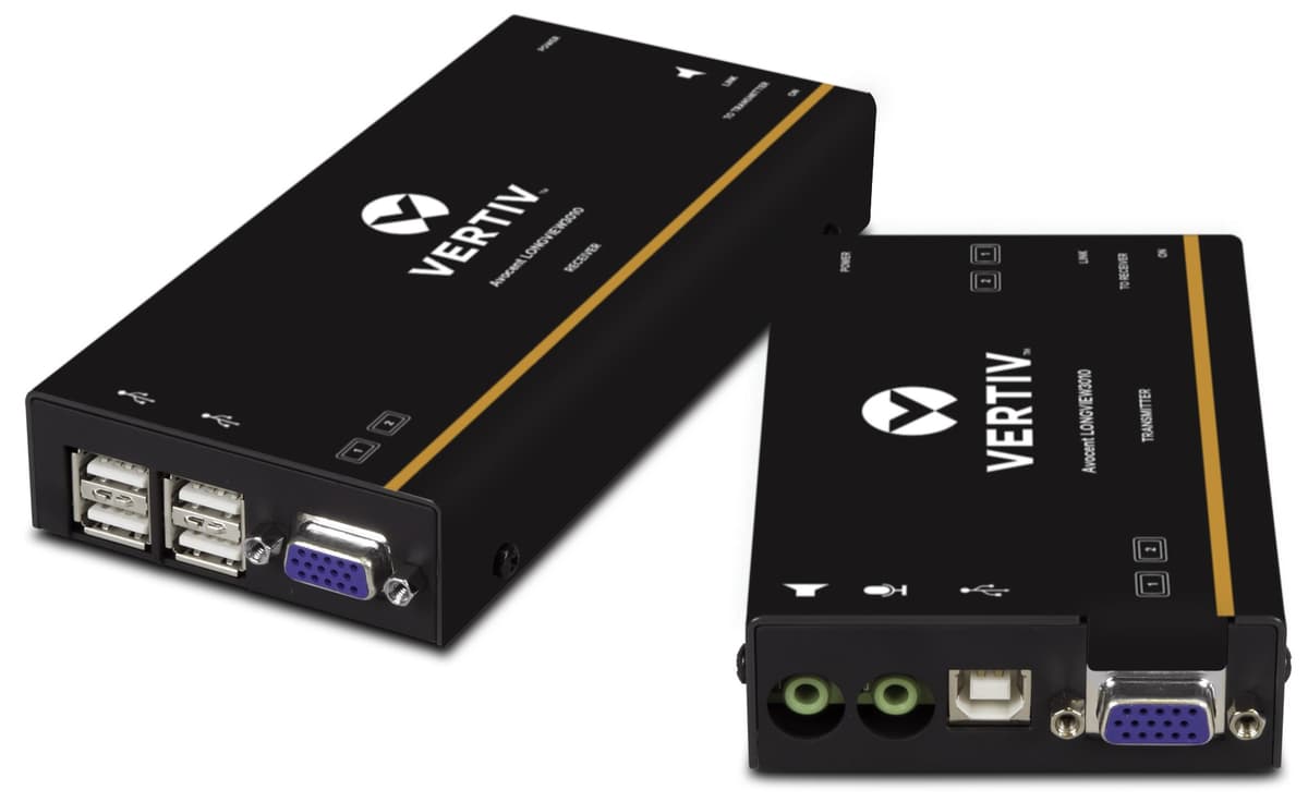 Vertiv Avocent LV 3010P KVM Extender Kit - VGA, Transmisión hasta 300 m / 1,000 ft