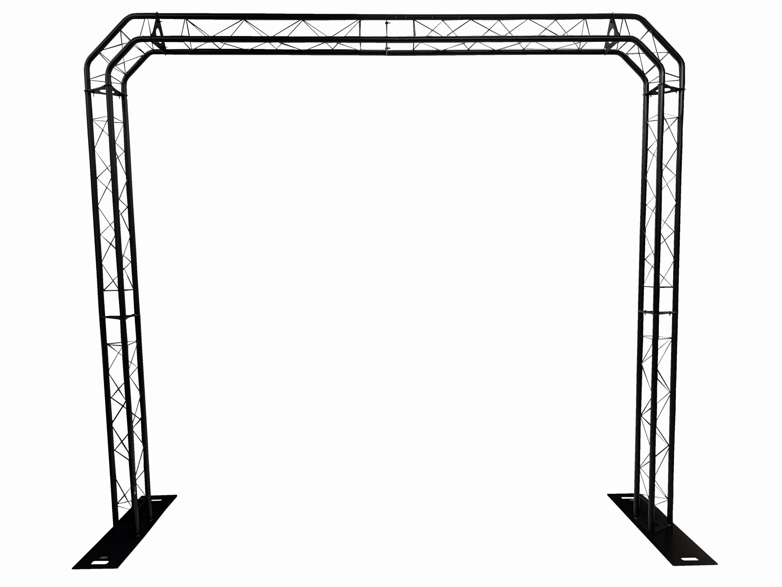 Arco truss metálico negro CedarsLink 13.2 ft - Kit portátil para iluminación DJ
