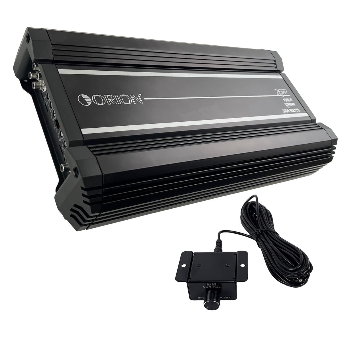 Orion XTR1500.5 Serie XTR 1500 Watt 5 Canales 125W x 4 a 2 ohm + 1000W x 1 a 1 ohm Clase A/B + Clase D 5º Canal con Perilla Remota de Bajo Amplificador de Alto Rendimiento Hecho en Corea ORI-XTR1500.5