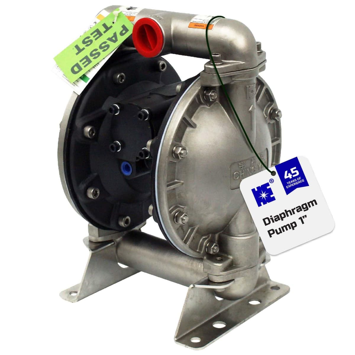 Bomba de diafragma doble neumática COSMOSTAR D0306 1" acero inoxidable D0306SB