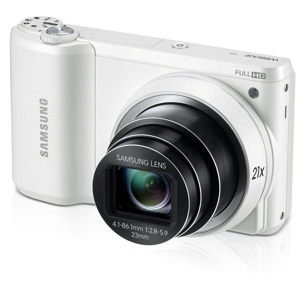 Cámara digital Samsung WB800F 16.3MP con zoom 21x, Wi-Fi y video 1080p (refurbished) EC-WB800FFPWUSRB