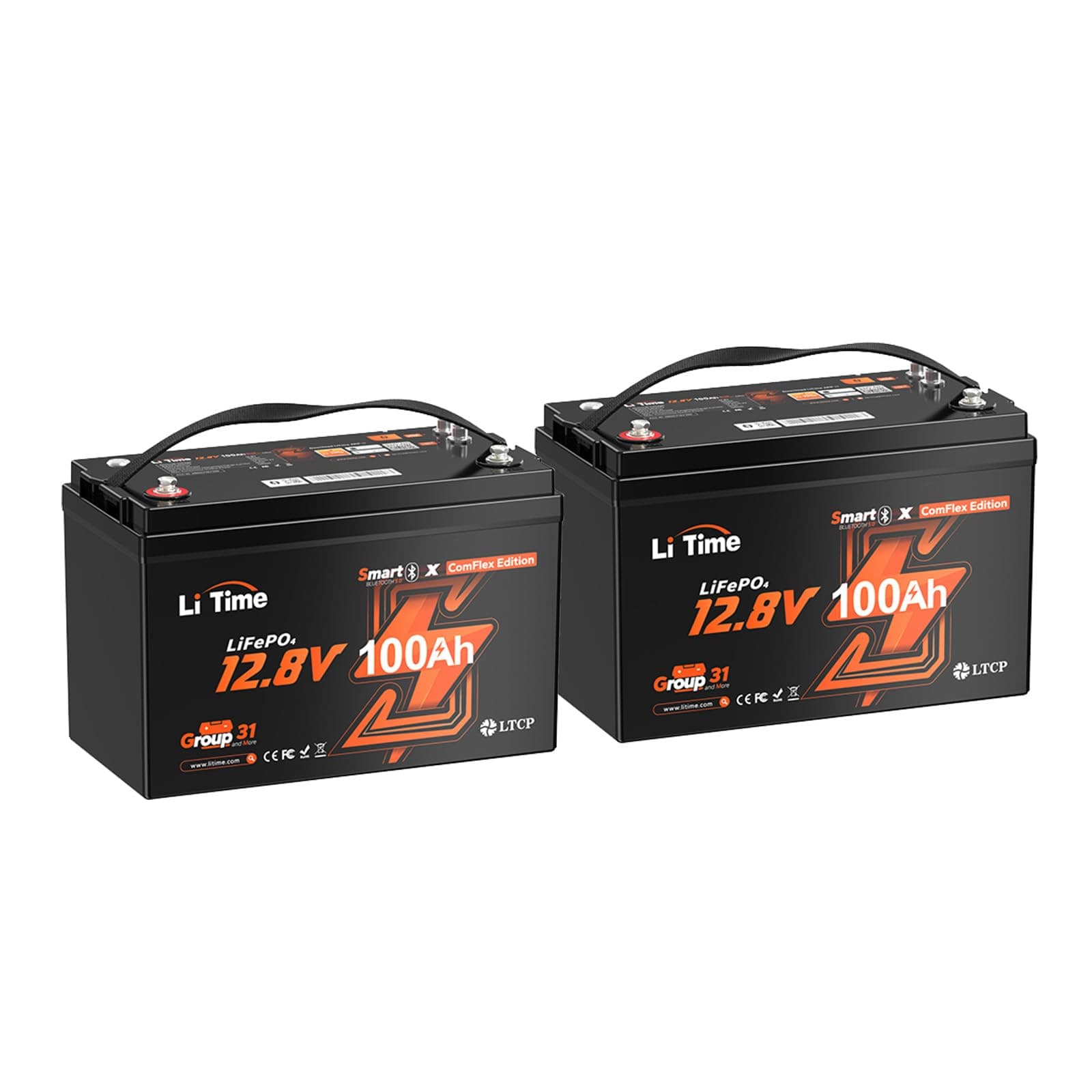 Litime A 12V 100Ah ComFlex Bluetooth Battery