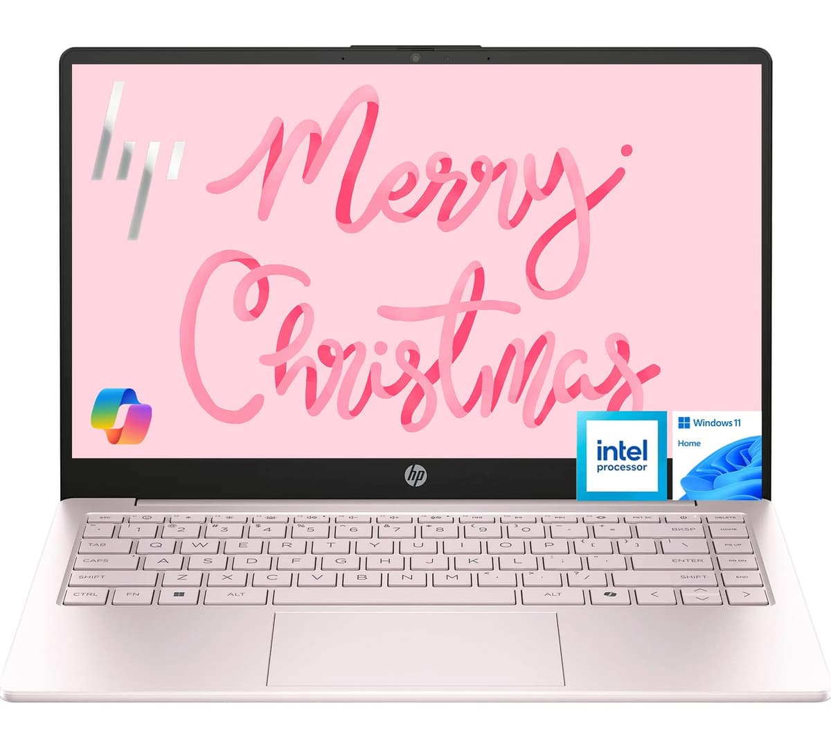 HP Laptop de 14 pulgadas con Microsoft Office 365 gratis por 1 año, CPU Intel Pentium de 4 núcleos, 16 GB de RAM, 2 TB de almacenamiento (512 GB integrados, 512 GB externos y 1 TB en la nube), Intel UHD Graphics, WiFi 6, color rosa, Windows 11 2011N1_v1
