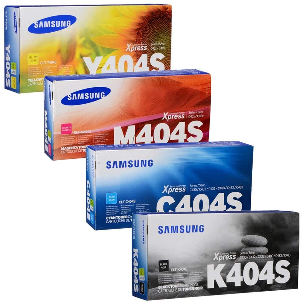 Set de tóners Samsung CLT-K404S/CLT-C404S/CLT-M404S/CLT-Y404S (rendimiento estándar)