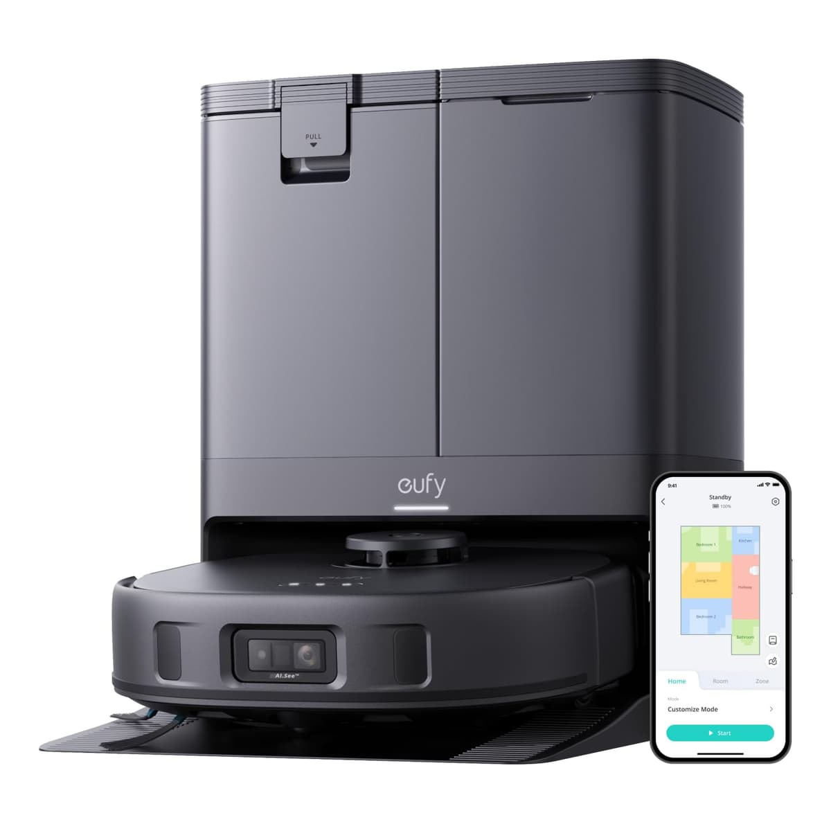 eufy X10 Pro Omni Robot aspirador y trapeador combo con estación todo en uno T2351