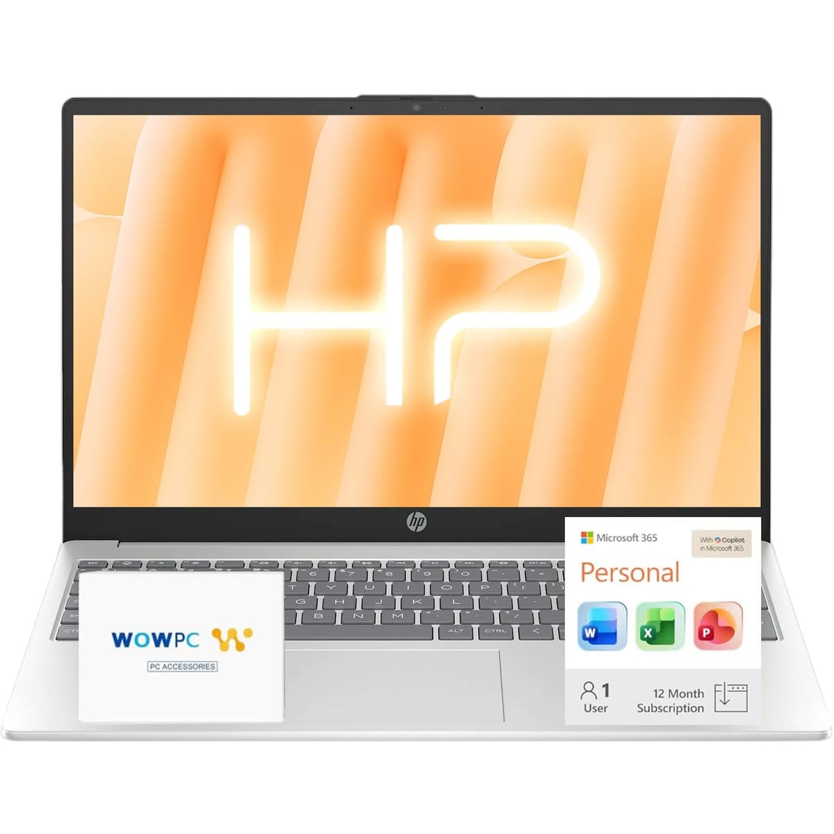 HP Laptop empresarial de 15.6" con Microsoft 365 • Edición 2026 • CPU Intel de 4 núcleos N100 • 1.1TB de almacenamiento (1TB OneDrive + 128GB UFS) • 32GB RAM • Windows 11 • sin mouse Ultrabook