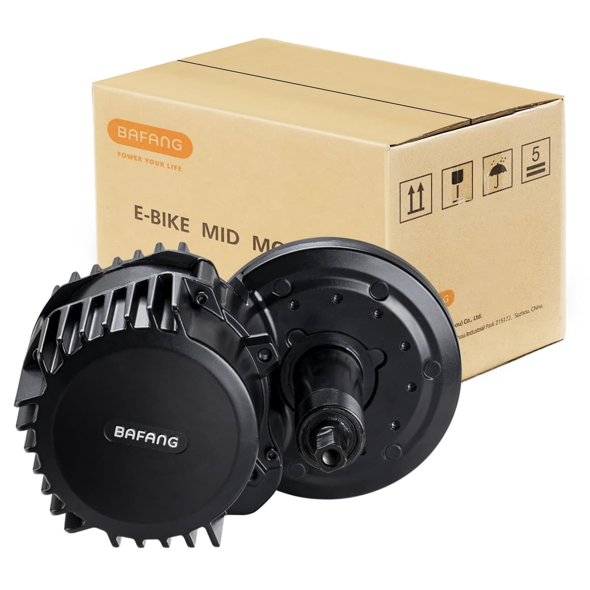 BAFANG 48V 1000W Motor central (UART) BBS Series para eje 68 mm - Solo motor 48V 1000W motor only