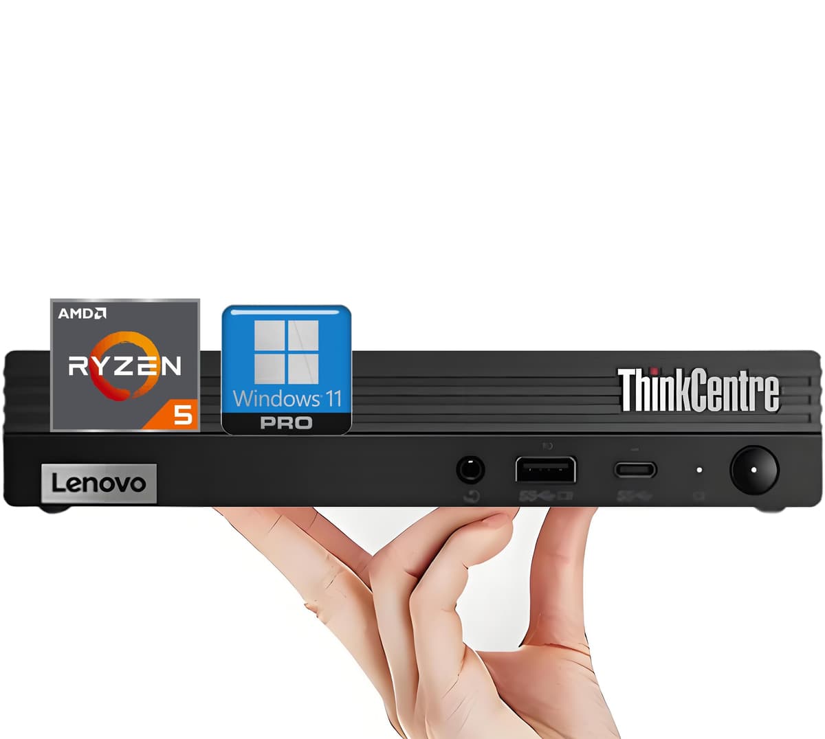 Lenovo ThinkCentre M75q Mini computadora de escritorio empresarial, AMD Ryzen 5 Pro, 32GB RAM, 2TB PCIe SSD