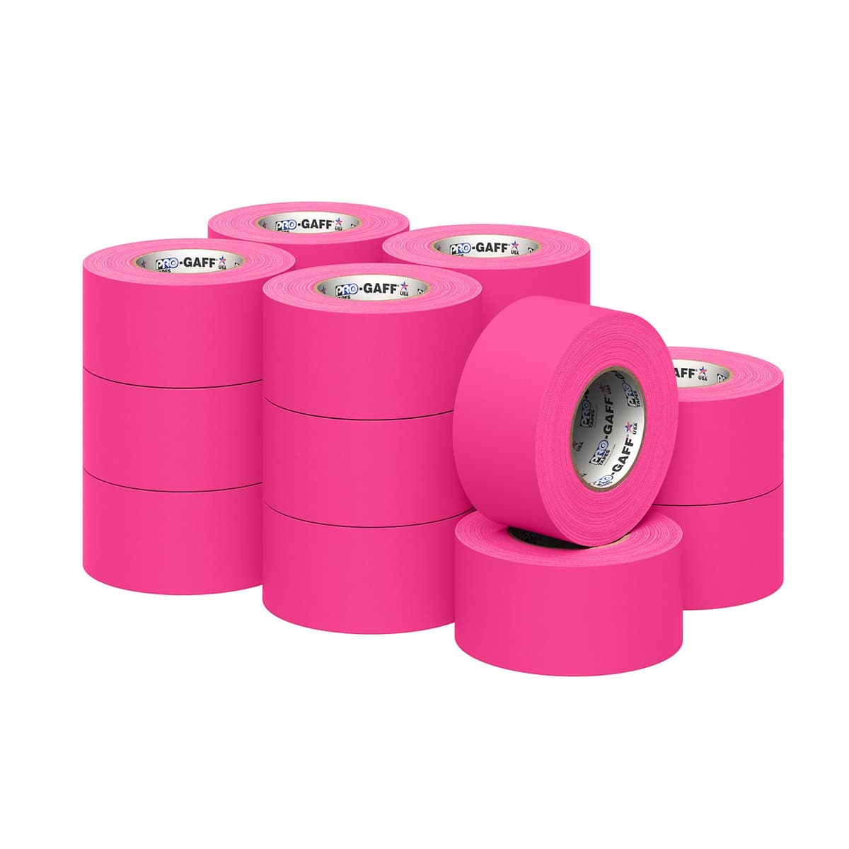 Pro Gaff 11 mil 3" x 50 yd Fluorescente Rosa - Gaffers Tape profesional Pro-Gaffer-11-3x50-FLPI
