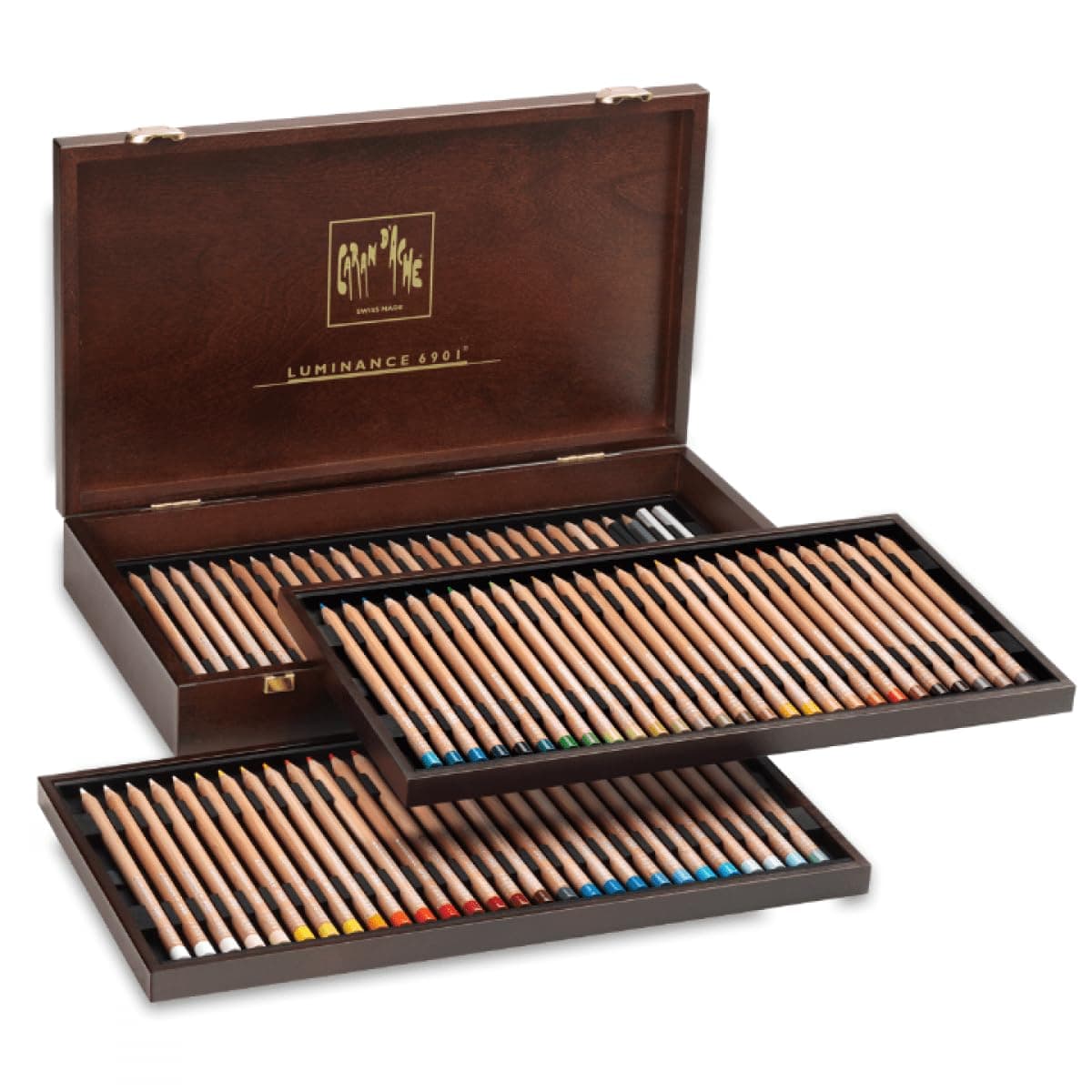 Creative Art Materials Caran d'Ache Luminance Set de 80 lápices de colores (6901.476)