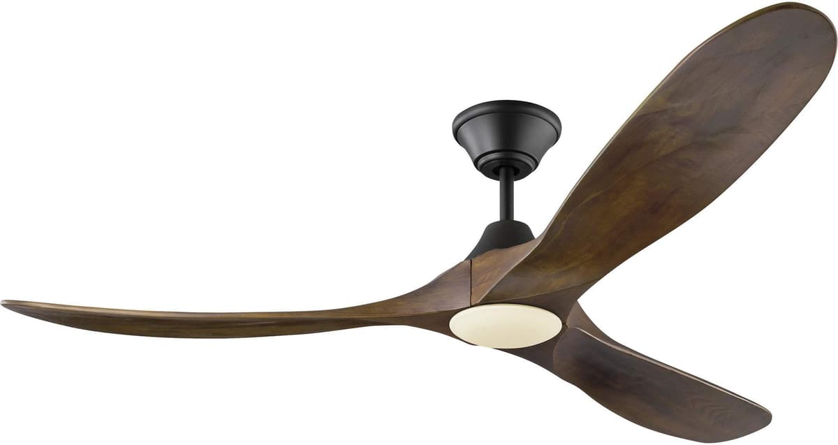 Monte Carlo 3MAVR60BKD Maverick 60" Energy Star - Ventilador de Techo con Luz LED y Control Remoto, Negro Mate
