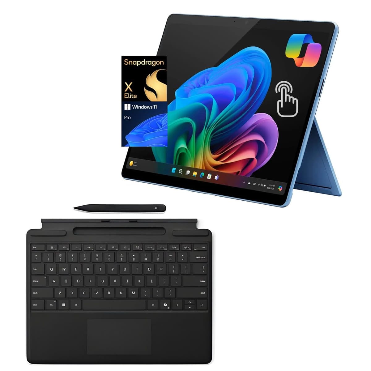 Microsoft Surface Pro 11 Bundle 13" OLED, Snapdragon X Elite, 16GB RAM, 256GB SSD, Windows 11 Pro