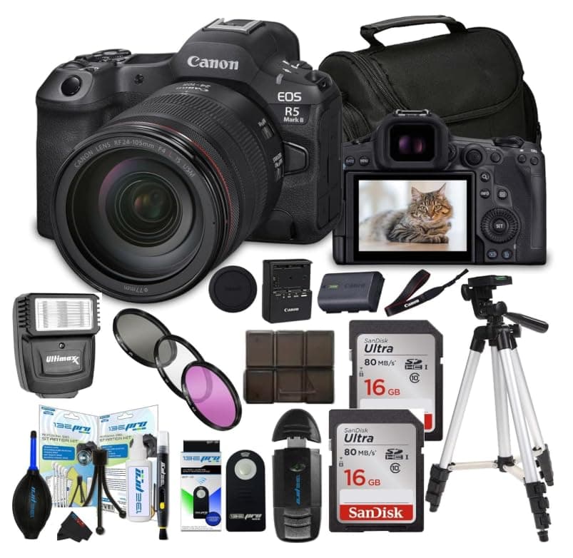 Canon EOS R5 Mark II Mirrorless Camera - 45MP, 8K y AF avanzado CAR5-MAKII