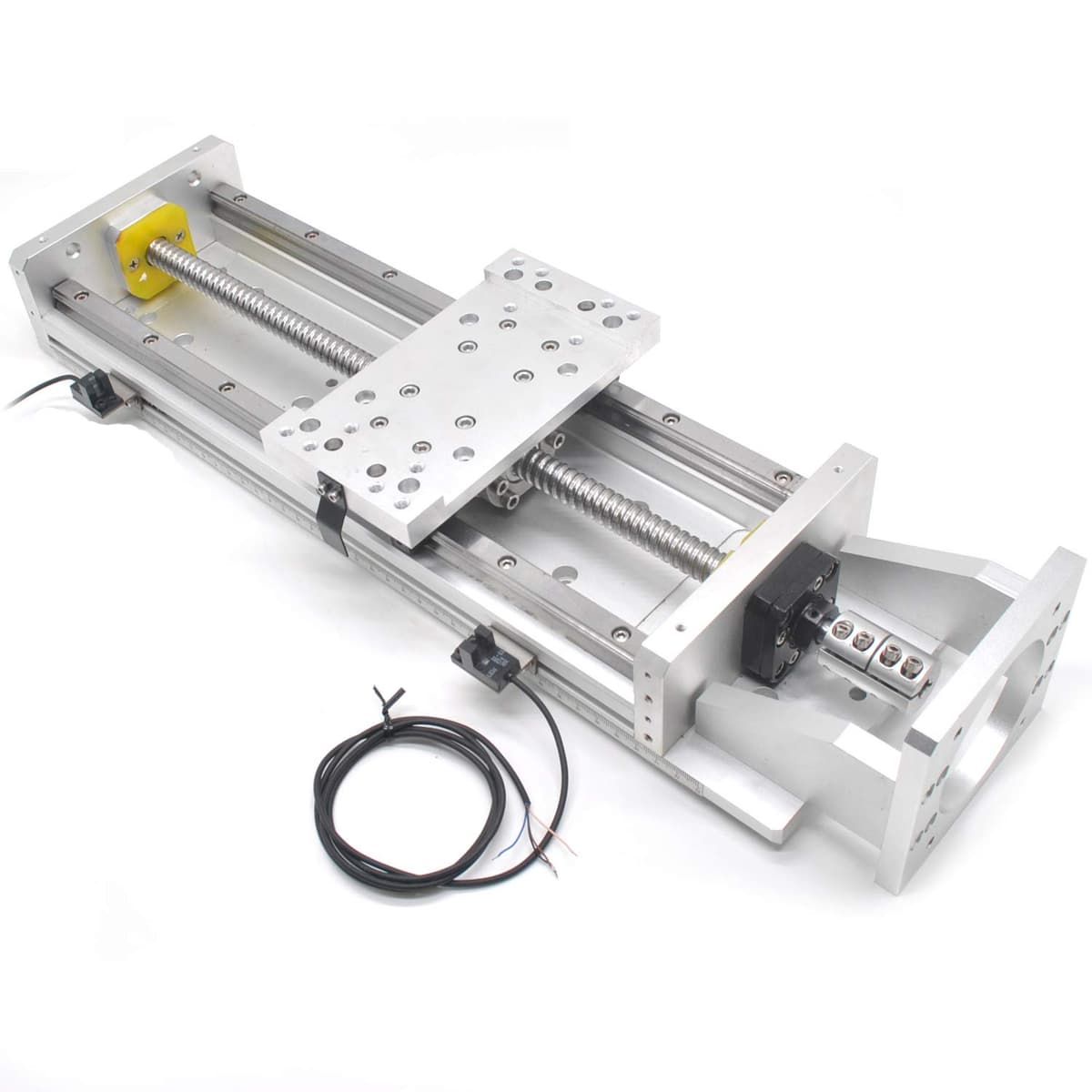 Heechoo Linear Slide Stage Travel 400mm Ballscrew 1605 + HG15 Rail Guide C7 con Soporte de Motor Nema34 para CNC XYZ HRC150-400B2