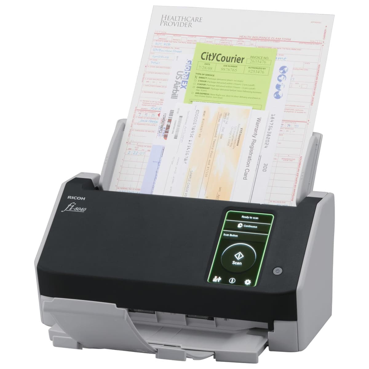RICOH fi-8040 - Escáner de documentos con alimentador de 50 hojas y DirectScan PA03836-B005