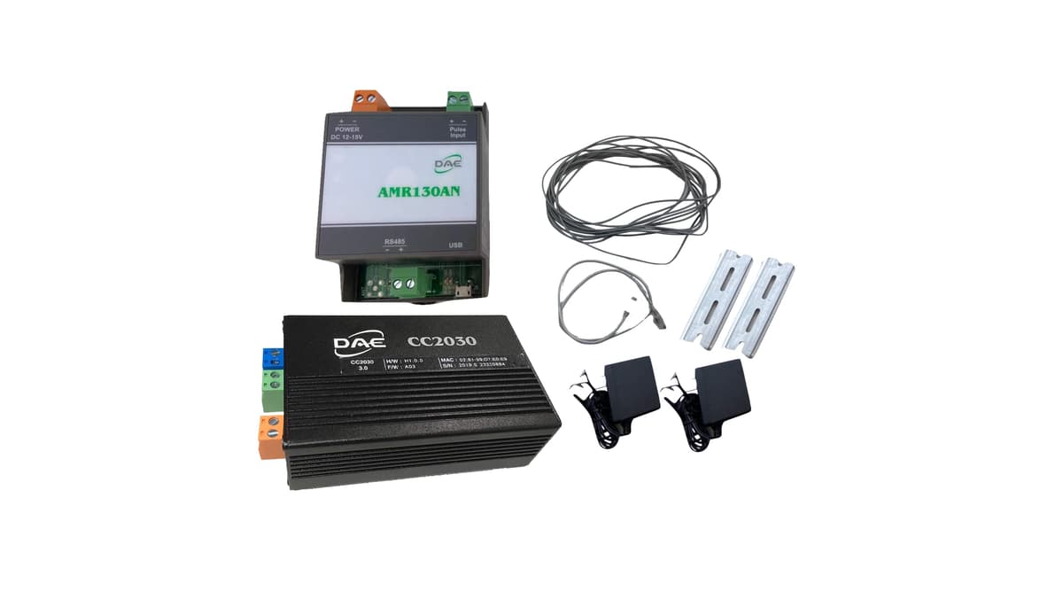 DAE CC2030 KIT + AMR130AN KIT - Lectura remota de 1 medidor de agua con generación de facturas