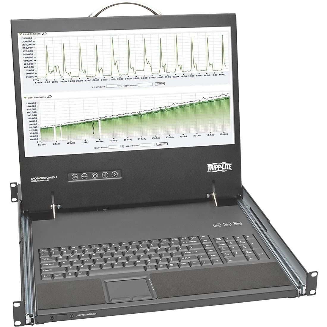 Consola rack Tripp Lite B021-000-19-SH 1U, pantalla LCD 19" corto fondo