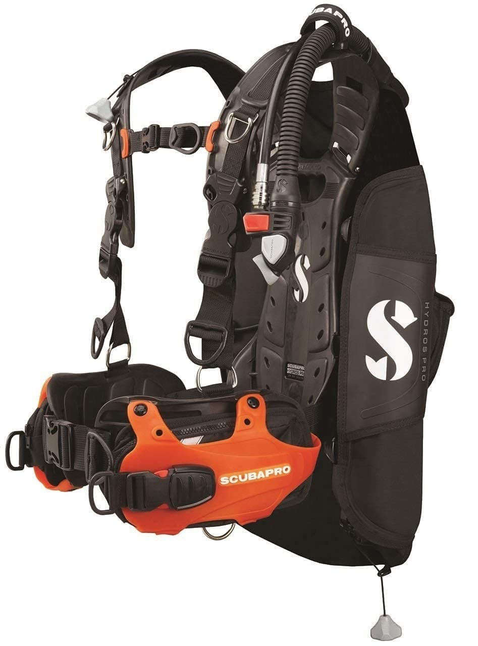 SCUBAPRO Hydros Pro BCD para hombre con inflador balanceado, naranja talla M SPRO-21.730.300-ORANGE