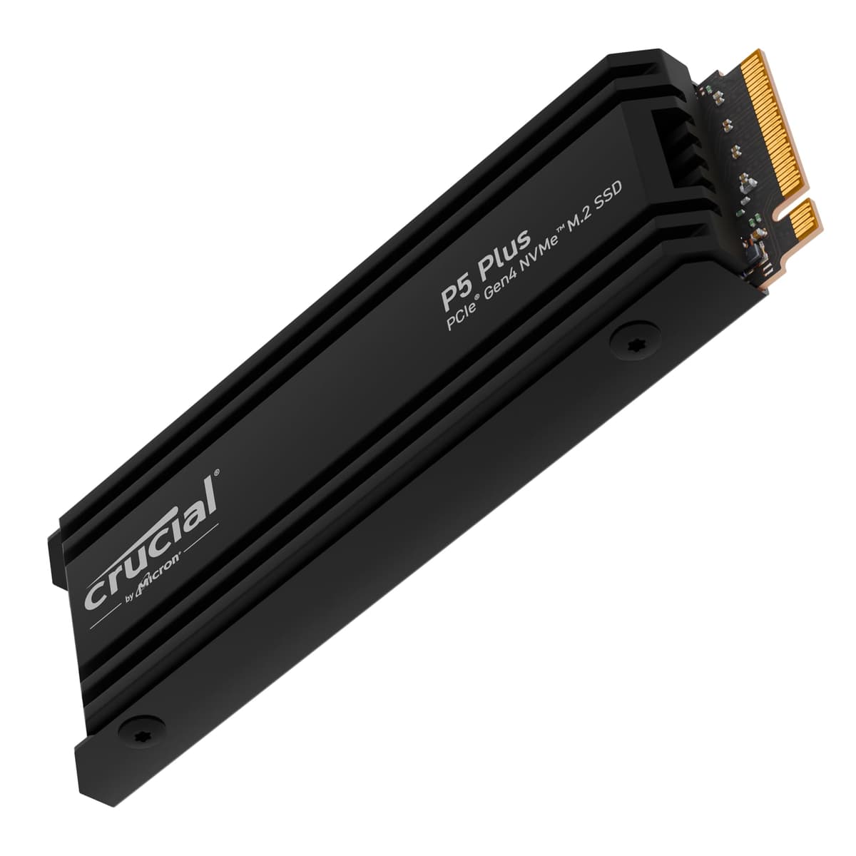 Crucial P5 Plus 2TB Gen4 NVMe M.2 SSD Interno para Juegos con Disipador, Compatible con PlayStation 5 (PS5) - hasta 6600MB/s - CT2000P5PSSD5