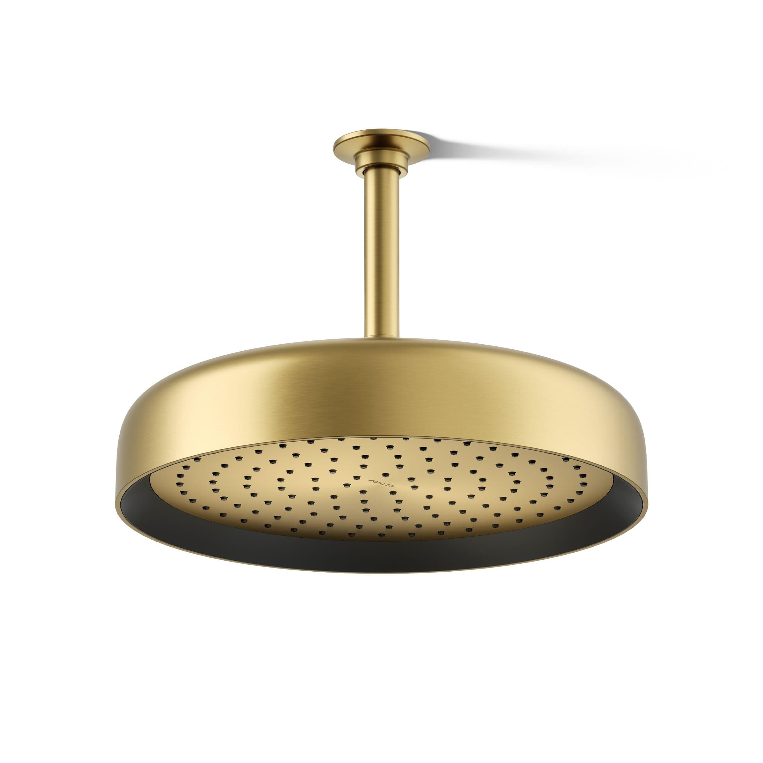 Kohler 26291-G-2MB Statement Cabezal de lluvia redondo de 12" de función única, 1.75 gpm, Vibrant Brushed Moderne Brass