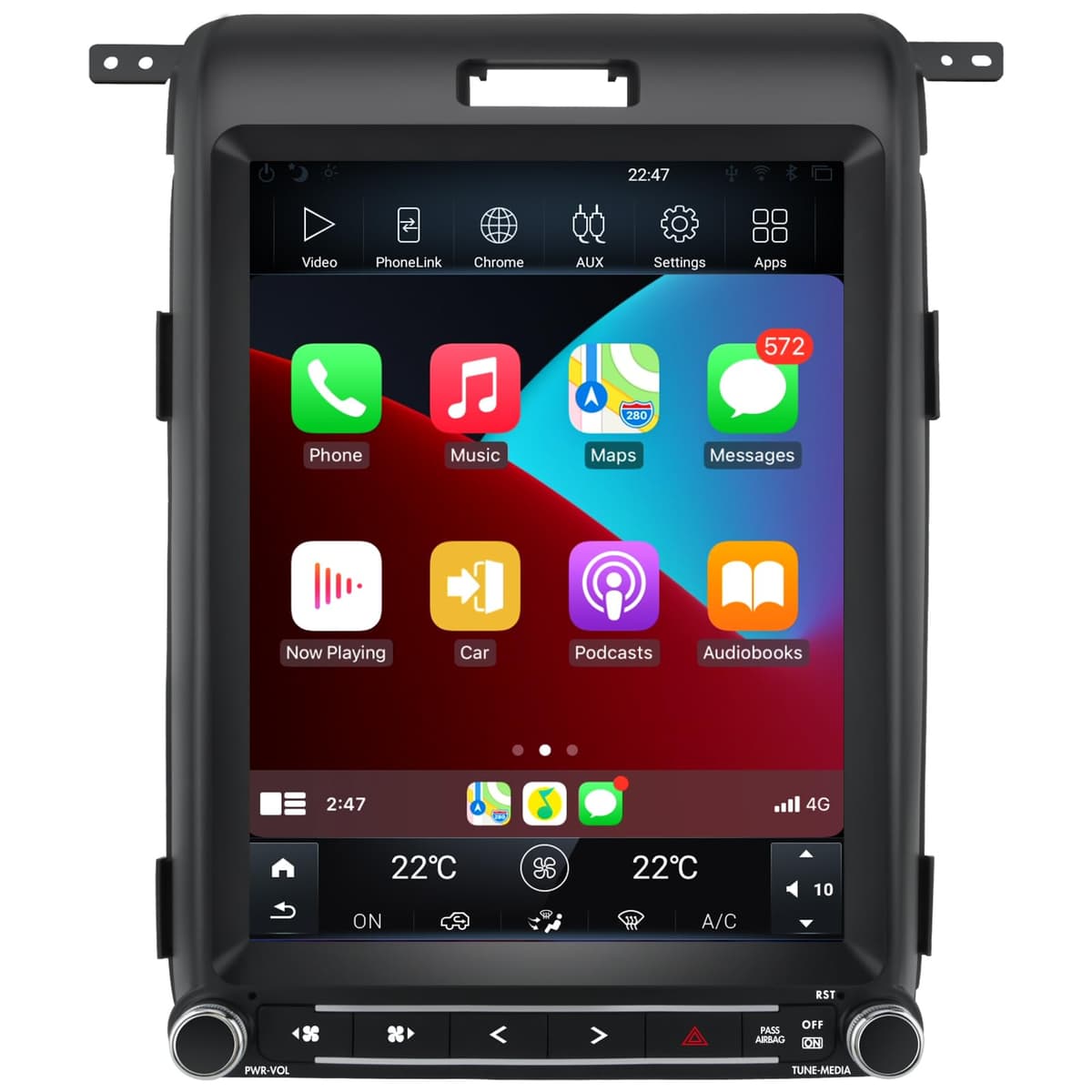 AWESAFE Radio Android 13 12.1" T-Style para Ford F150 2013-2014 (4GB+64GB)