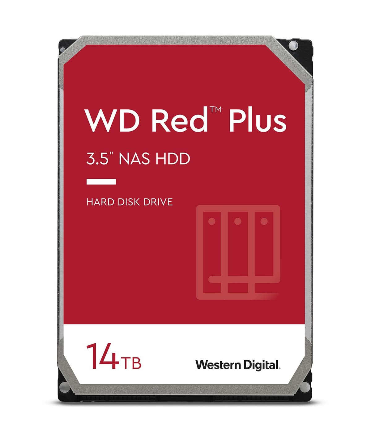 Western Digital 14TB WD Red Plus Disco Duro Interno para NAS HDD - 7200 RPM, SATA 6 GB/s, CMR, 512 MB de caché, 3.5" - WD140EFGX