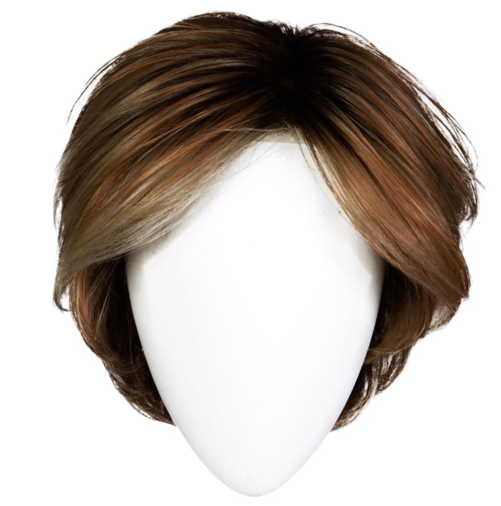 Hair u wear Raquel Welch Monologue - Pixie corto clásico con base hecha a mano, Petite Average, RL8/29 Hazelnut