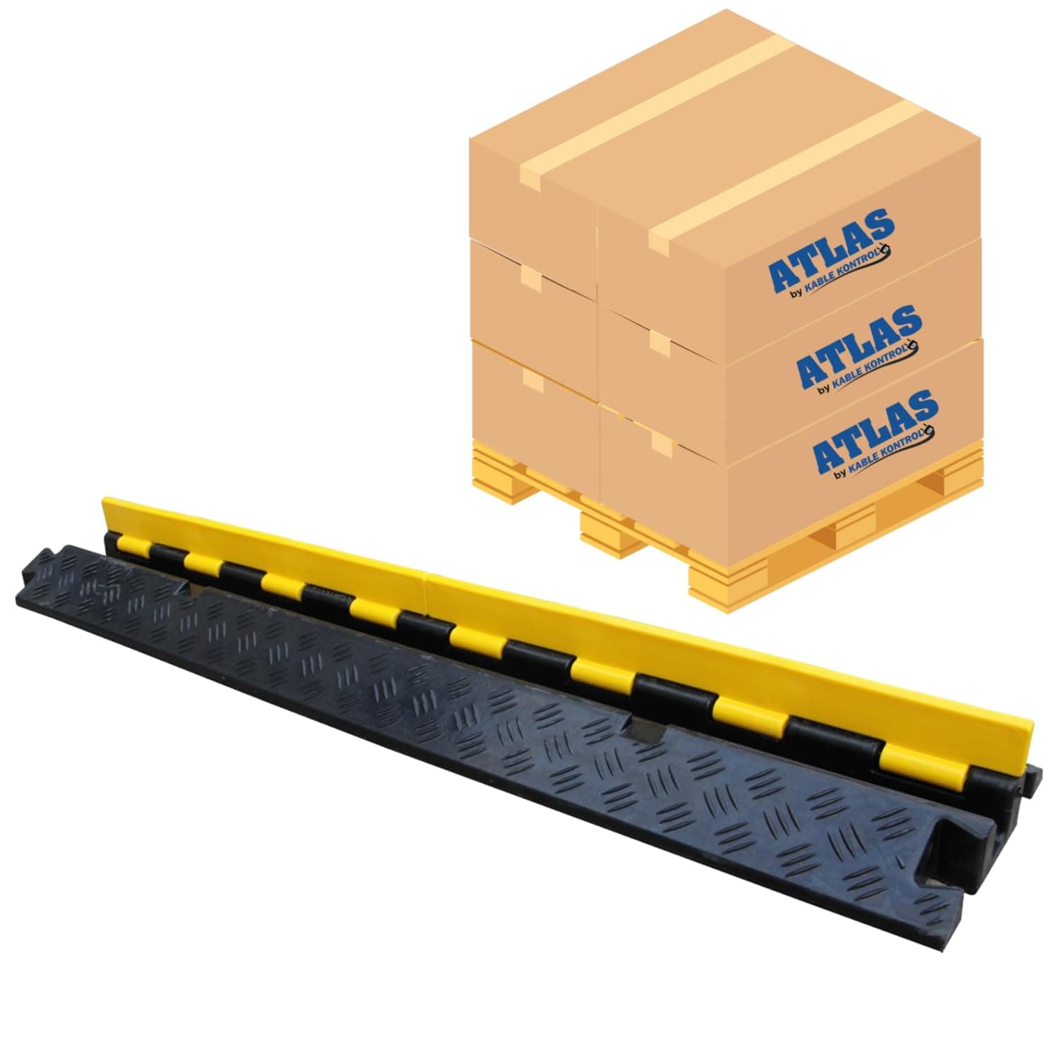 Kable Kontrol Atlas - Protector de cable 1 canal, 20 piezas, 39"