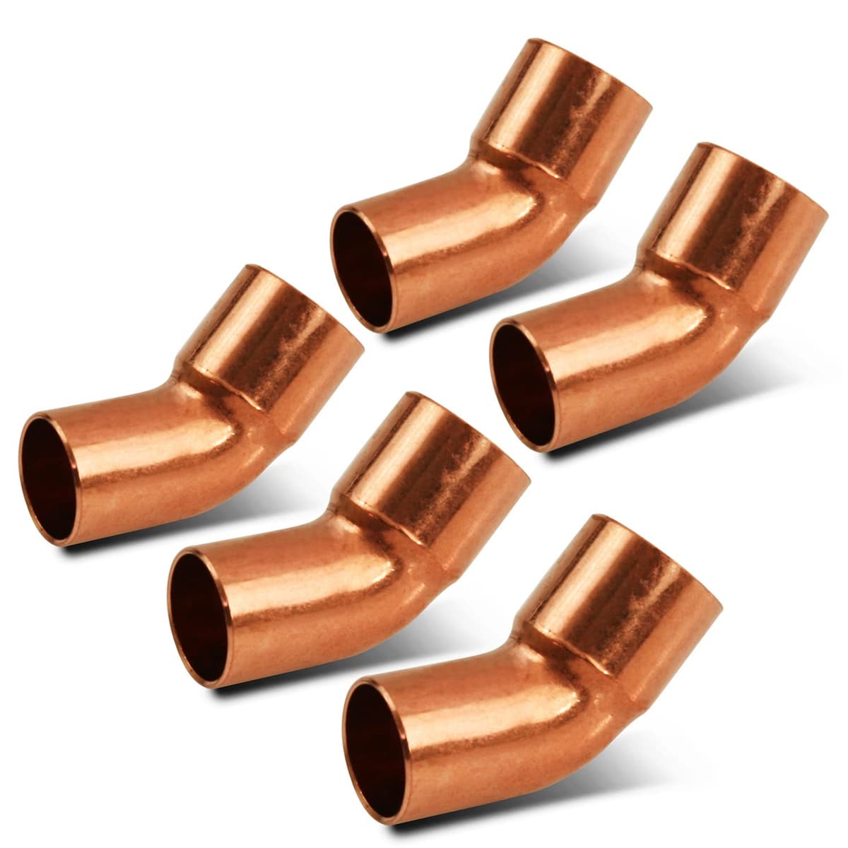 Supply Giant DDTG0400-5 Codo de 45° para cobre, paquete de 4