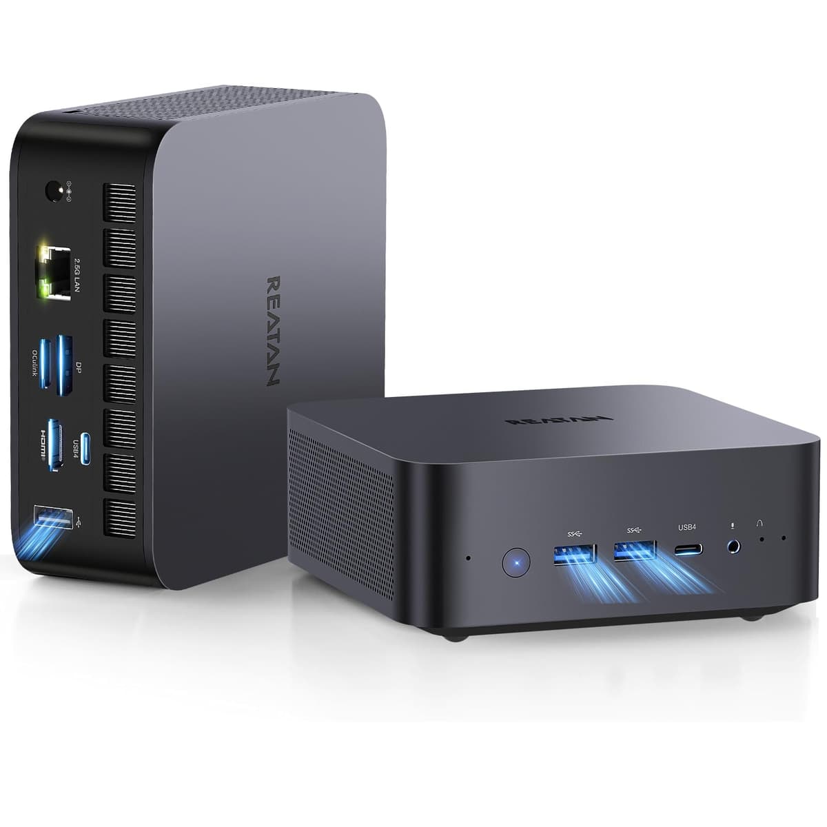 Reatan X7 Mini PC Gaming, AMD Ryzen 7 255, 32GB DDR5, 1TB PCIe4.0, Radeon 780M, Wi-Fi 7