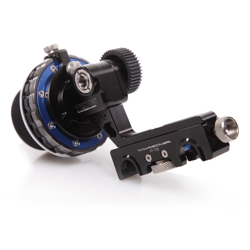 Ikan Tilta FF-T03 Follow Focus de 15 mm con topes rígidos (negro)