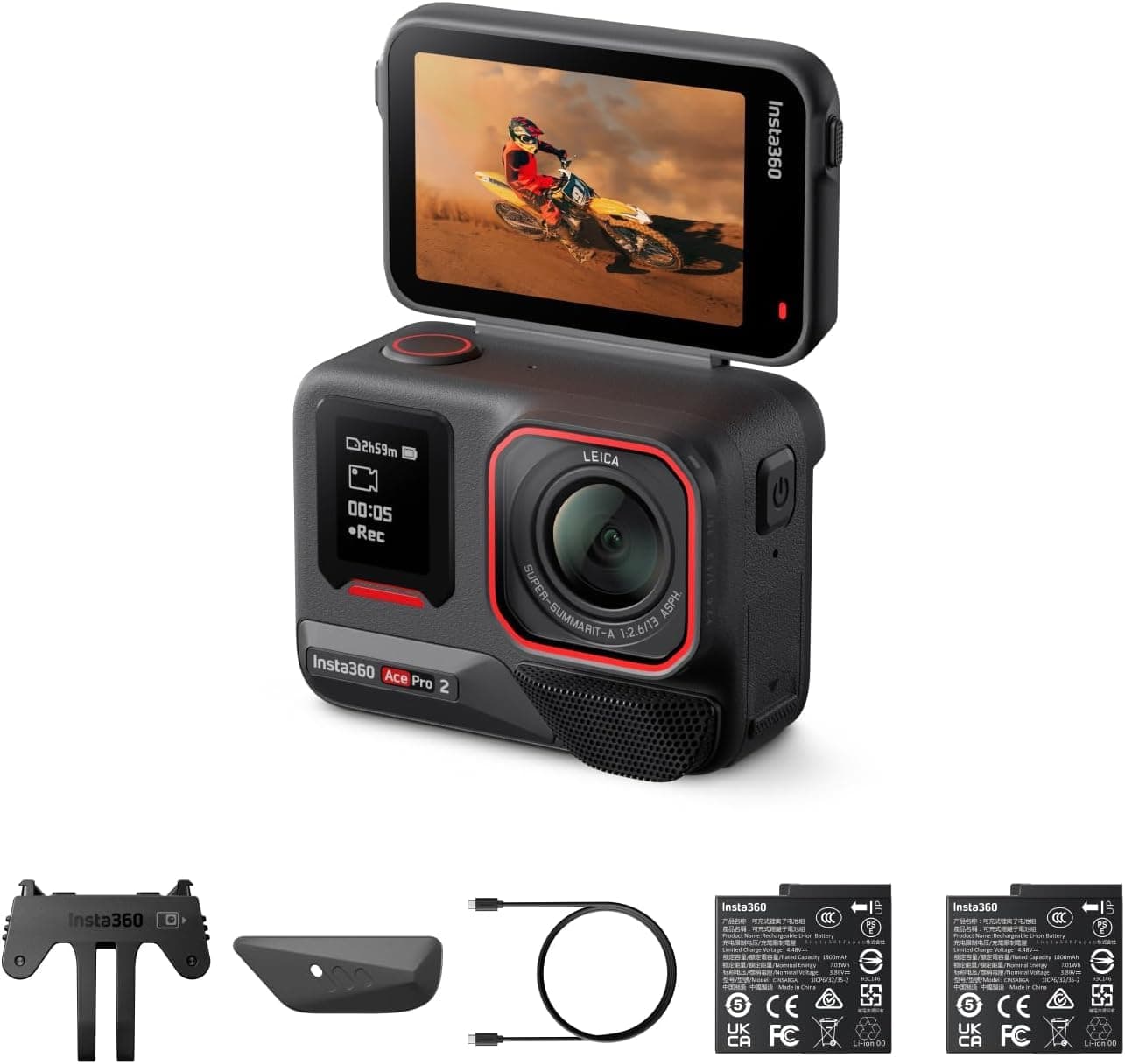 Insta360 Ace Pro 2 Actioncam con sensor 1/1.3" 8K y doble chip AI ACEPRO208