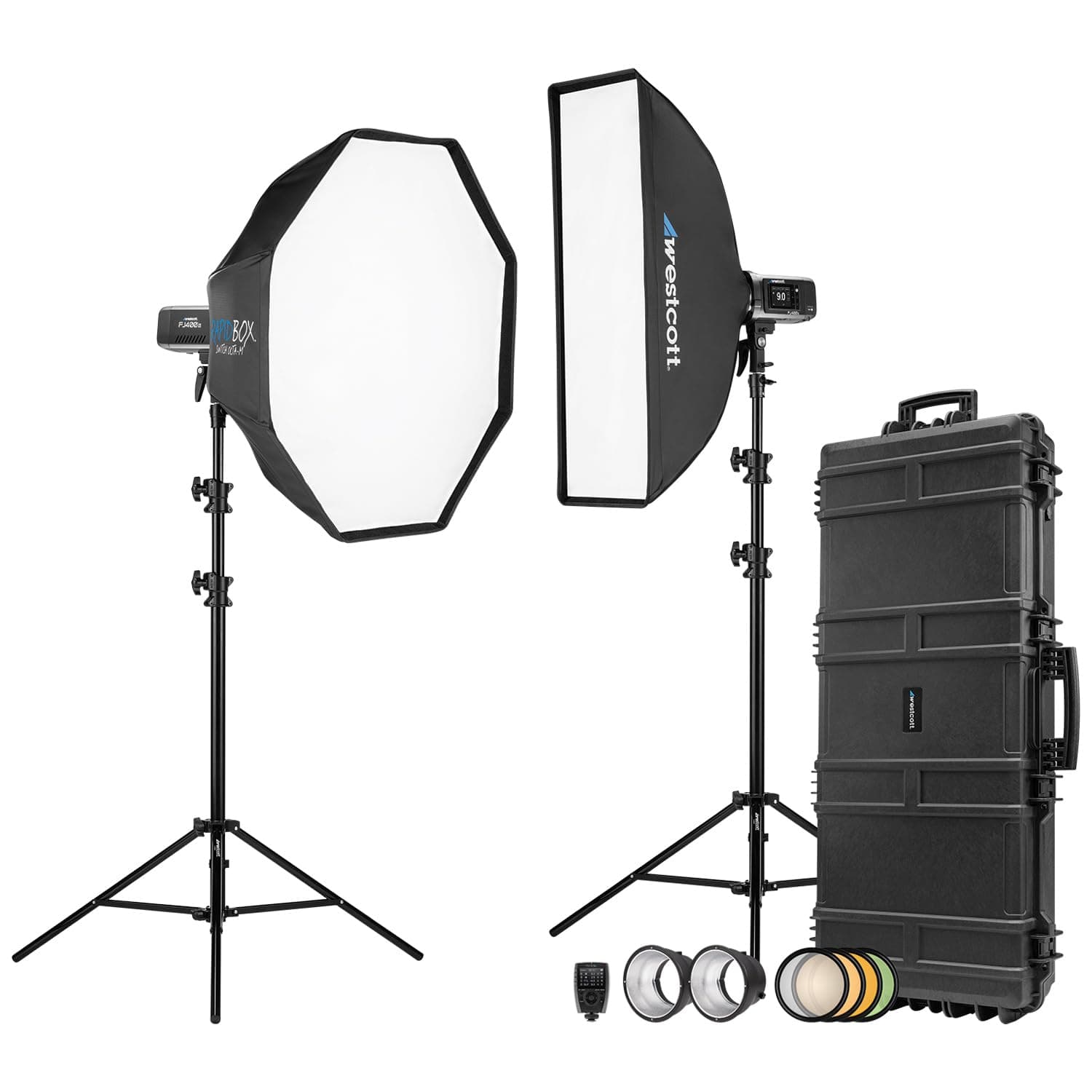 Westcott FJ400 II Strobe 2-Light Location Hard Case Kit (Multi-Brand) 5715