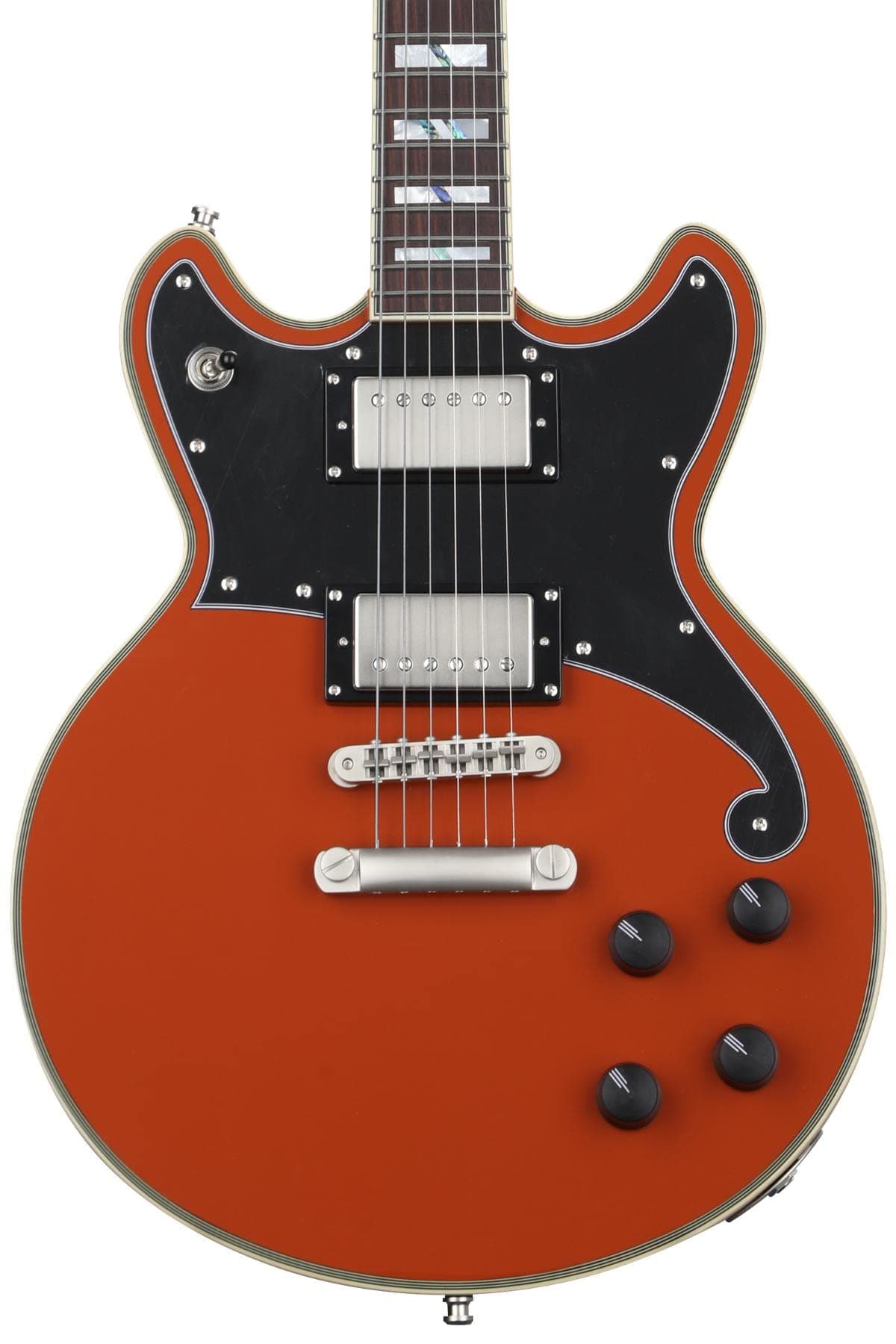 D'Angelico Deluxe Brighton Limited Edition - Right, Rust DADBRIRUSSNS
