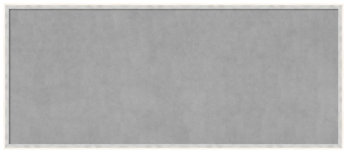 Amanti Art Magnetic Board 49 x 21 in Paige White Silver 28588291124