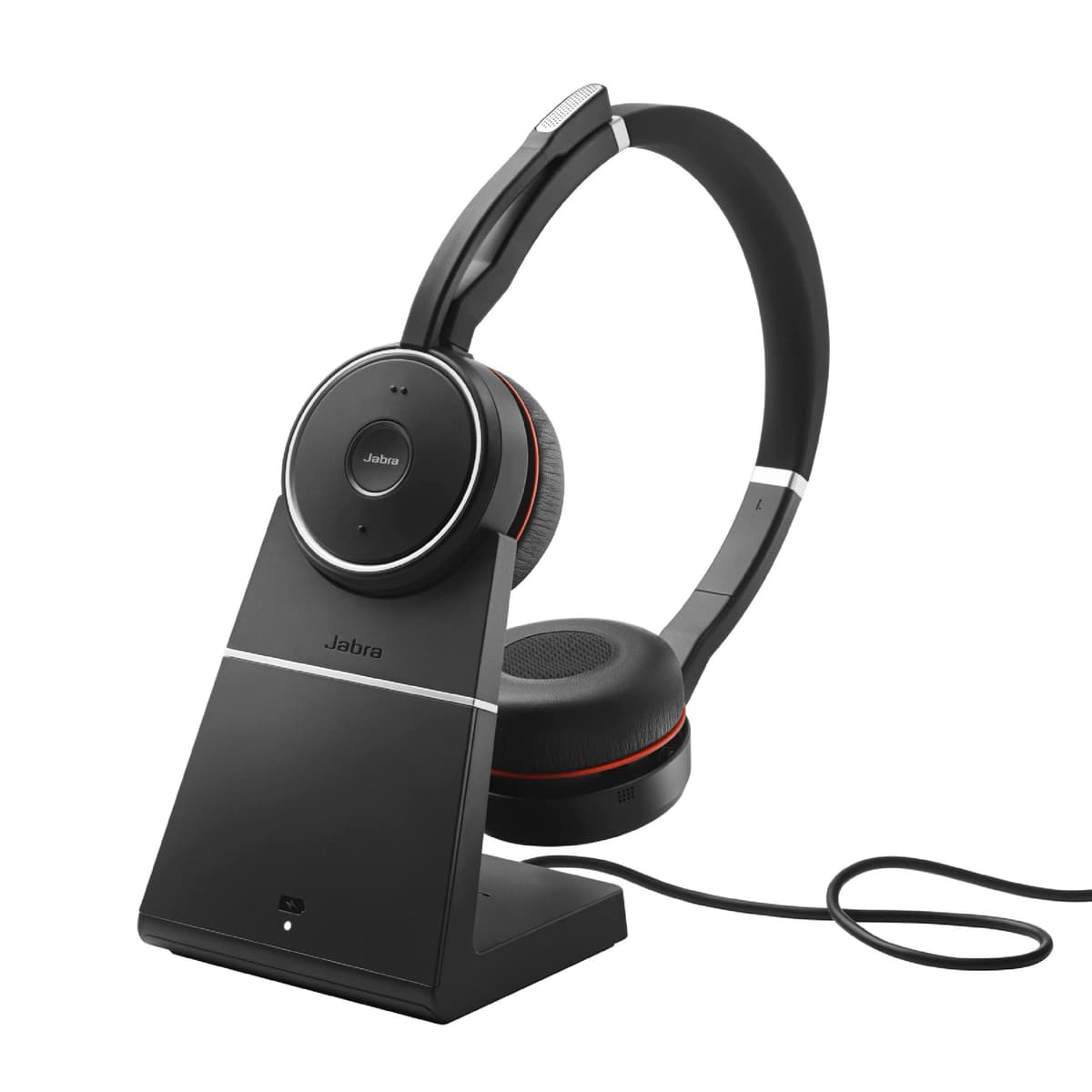 Jabra Evolve 75 SE Auricular Inalámbrico Estéreo con ANC, Micrófono y Base de Carga - Certificado para Teams 7599-842-199