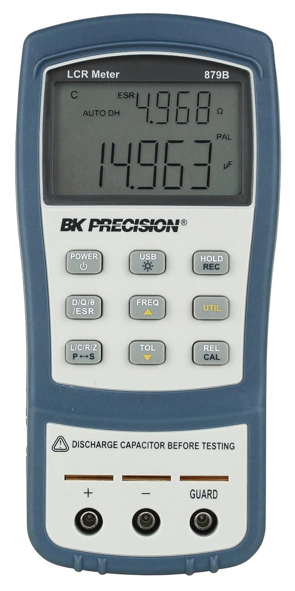B&K Precision 879B Medidor LCR portátil de doble display con retroiluminación
